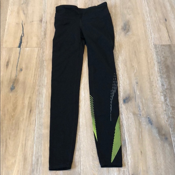 GAP Black and Yellow Leggings Size XS - Picture 1 of 5